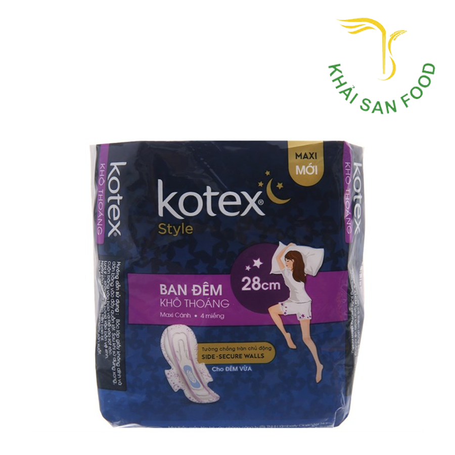 Kotex Style Lưới Siêu Thấm Overnight 4M