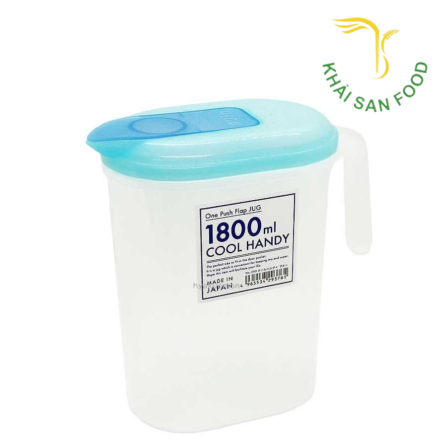 Bình Đựng Nước 1.8l Có Tay Cầm Nakaya ( Nắp Xanh)