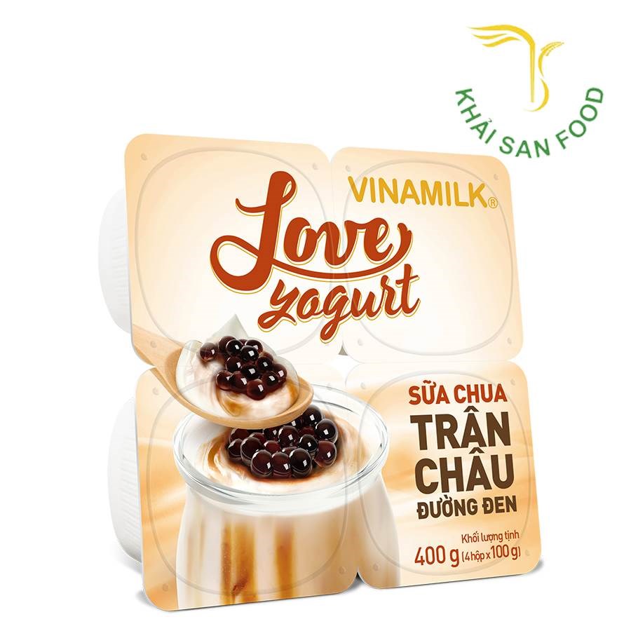 Sữa Chua Ăn Vinamilk 100g Trân Châu Đường Đen