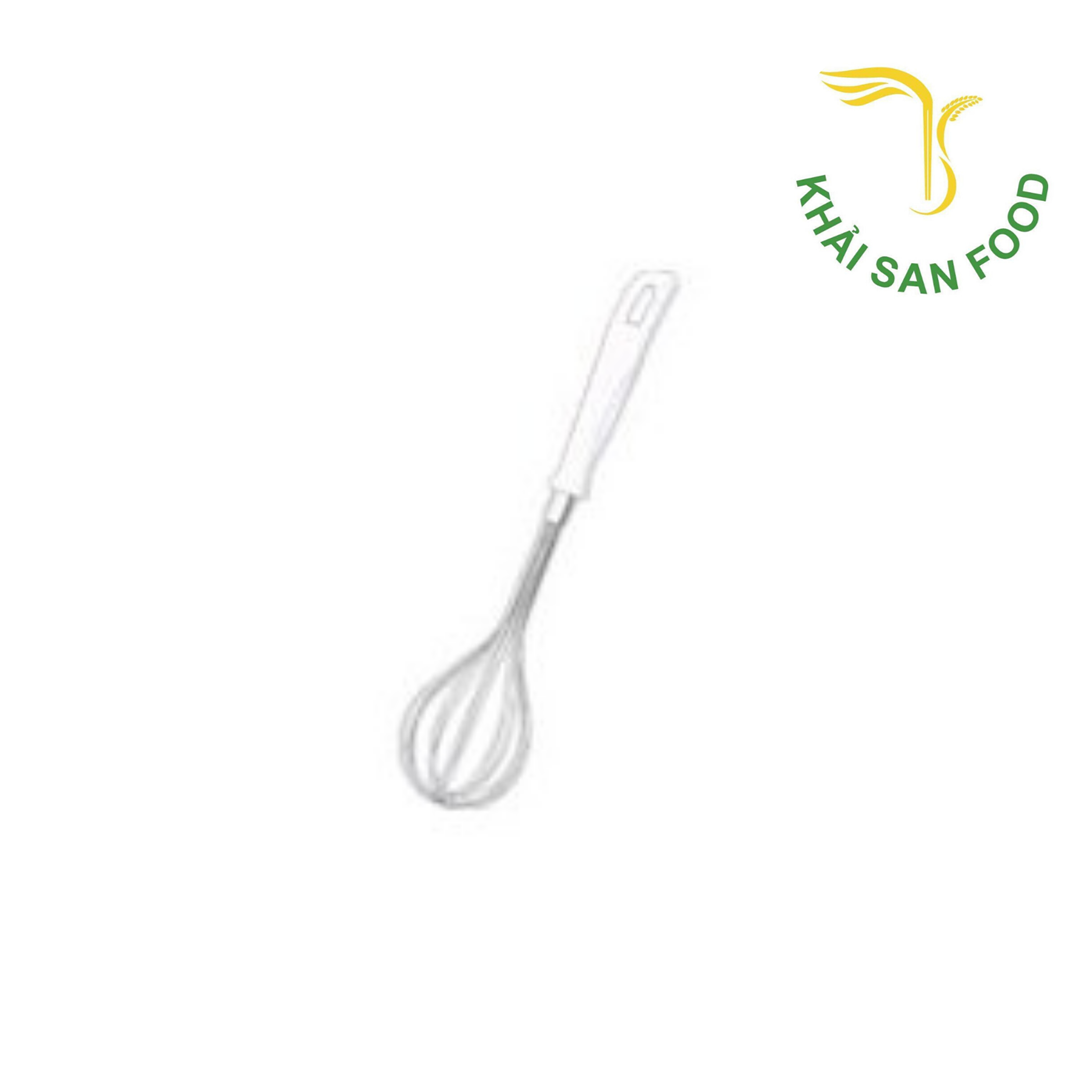 Dụng cụ đánh trứng inox KAI ( cán trắng)