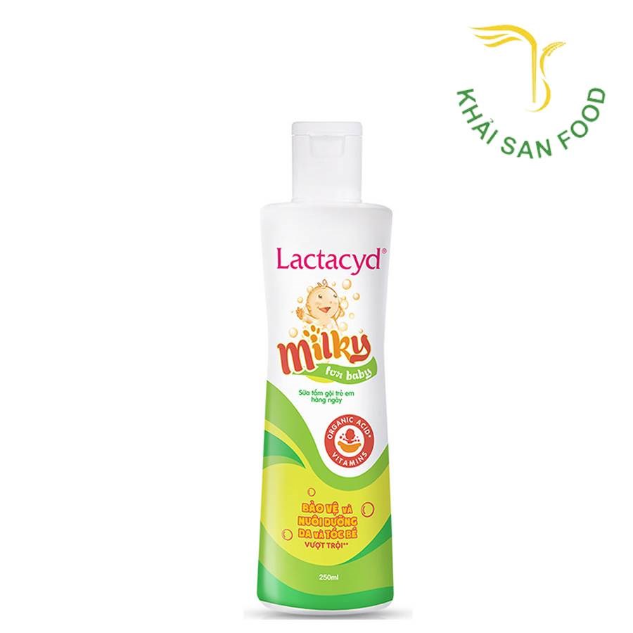 Lactacyd Milky - Sữa Tắm Gội Trẻ Em 250ml (New)