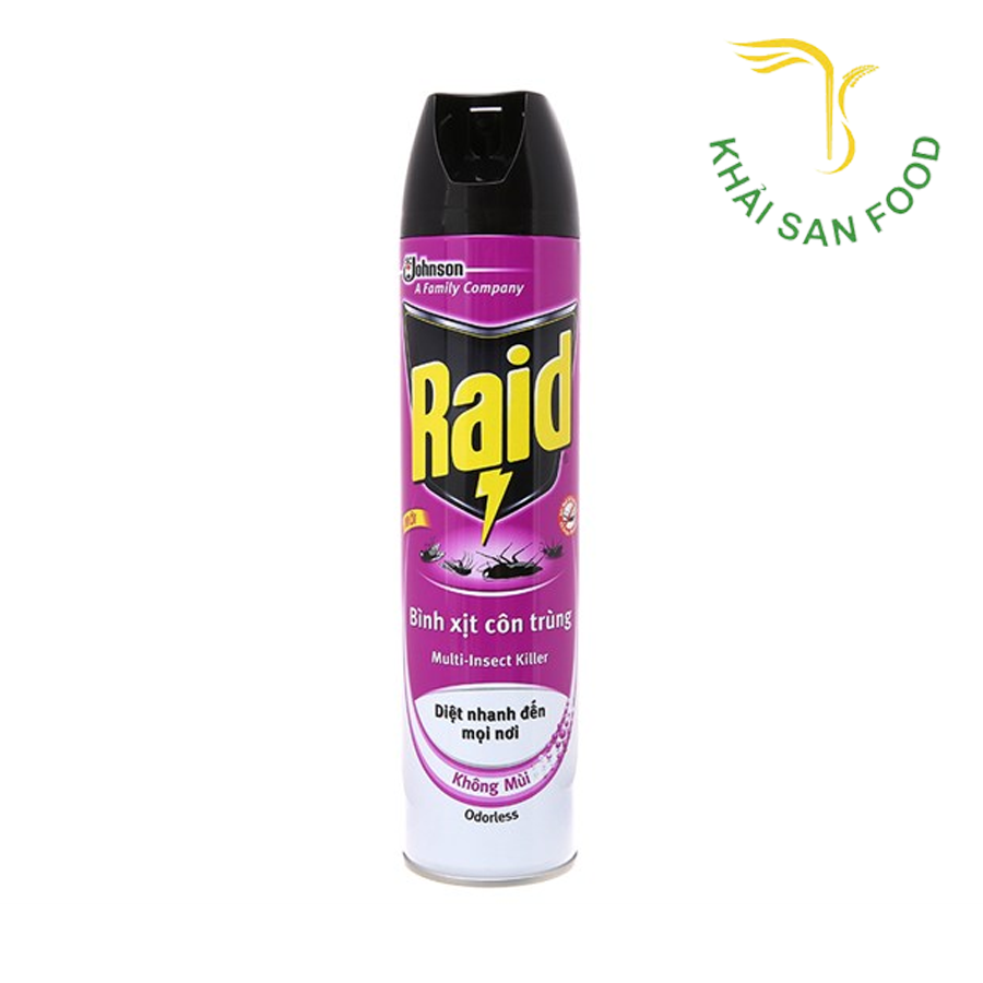 Raid-Bình Xịt Côn Trùng Không Mùi 600Ml