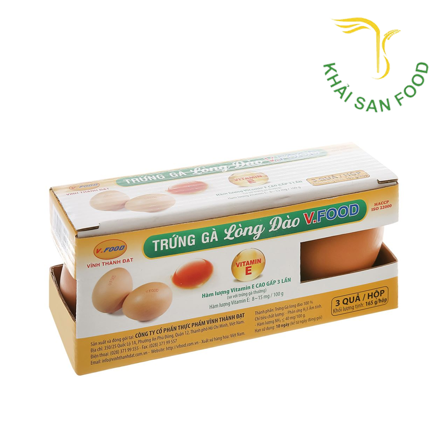 VTD Trứng Gà Lòng Đào Vitamin E Hộp 3