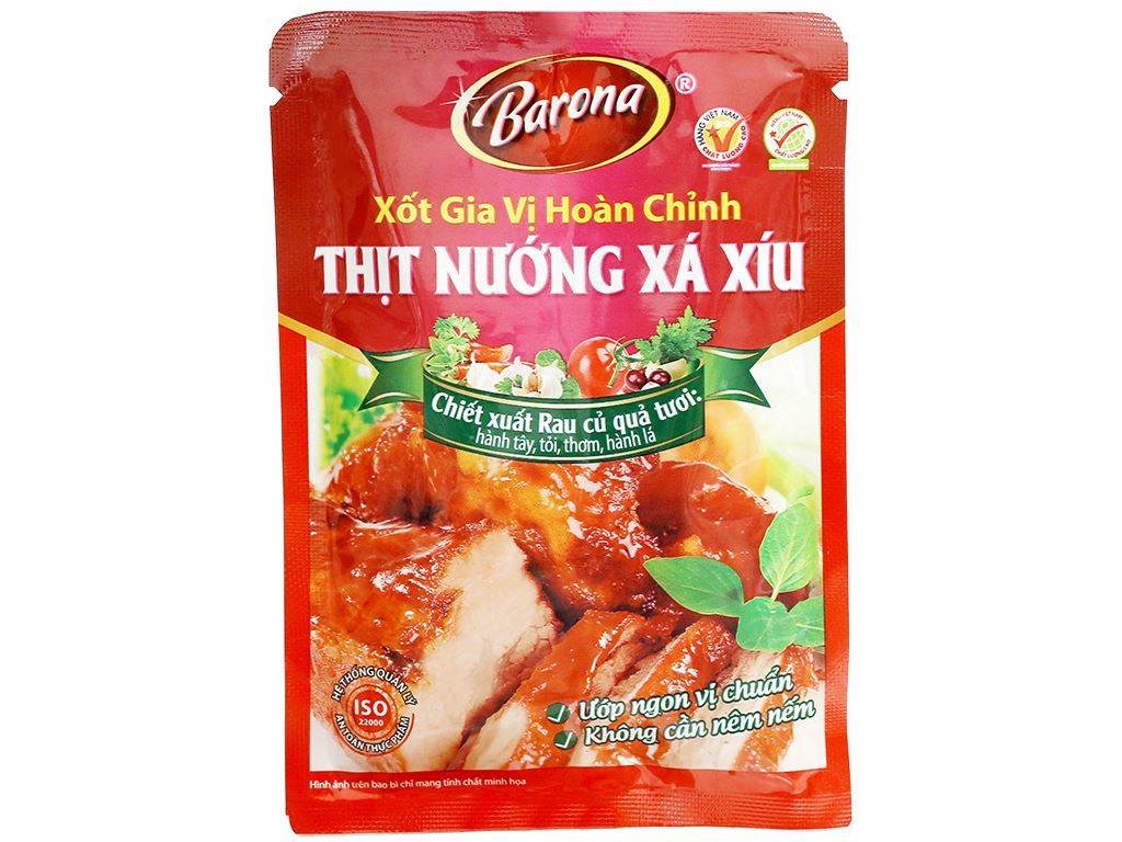 Xốt Gia Vị Hoàn Chỉnh Barona - Thịt Nướng Xá Xíu 80G