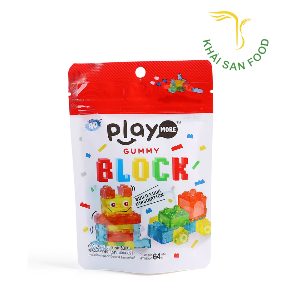Kẹo Dẻo Xếp Hình Playmore 64g