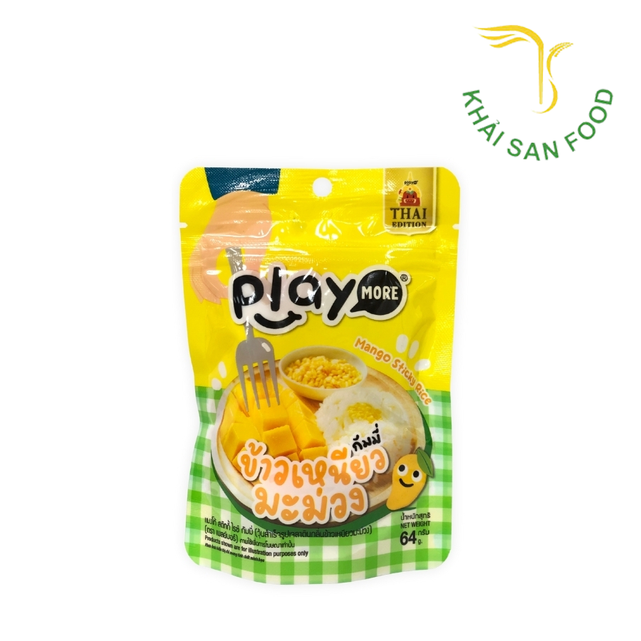 Kẹo Dẻo Xôi Xoài Playmore 64G