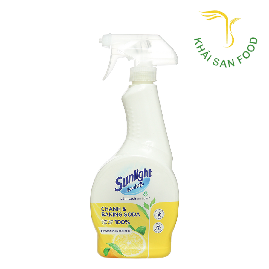 Sunlight Nước Lau Bếp Chanh & Baking Soda 500ml (Bọt Tuyết Powerfoam)