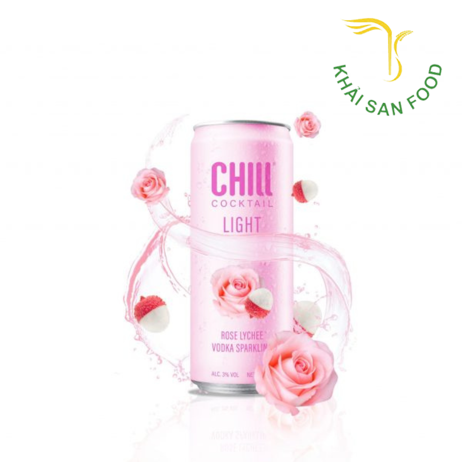 Chill Cocktail Light Rose & Lychee Vodka 330ml