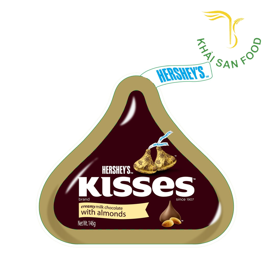 Socola Hershey's Kisses Sữa Hạnh Nhân 146G