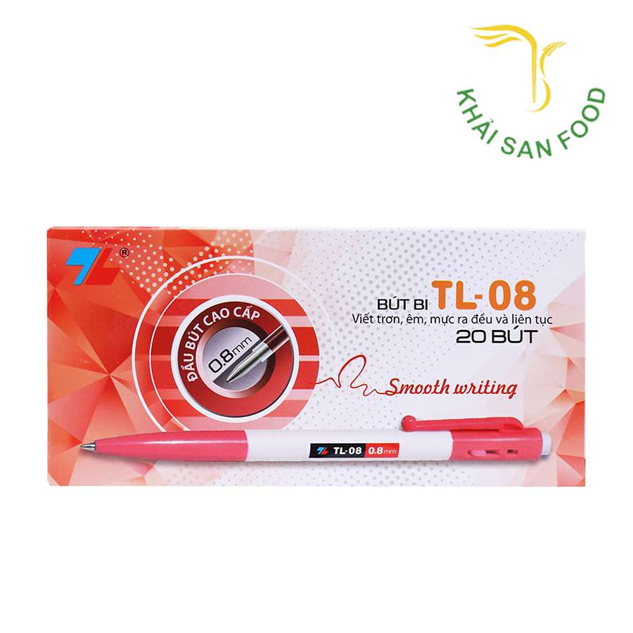 Bút Bi TL-08 Đỏ Hộp 20
