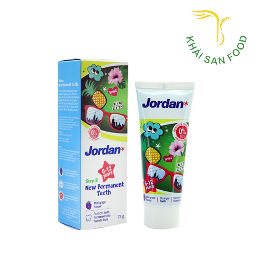 Jordan Kem Đánh Răng Trẻ Em Hương Nho 6-12 Tuổi