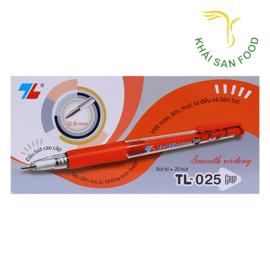 Bút Bi TL-025 Đỏ Hộp 20