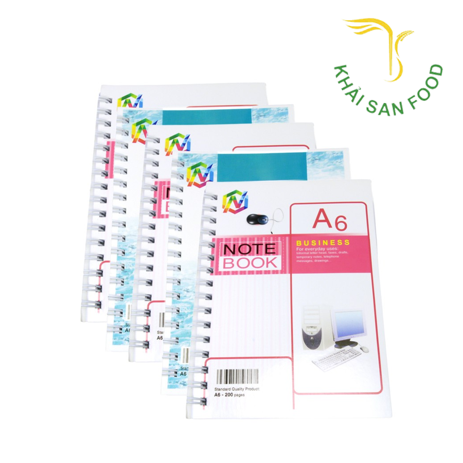 Sổ Lò Xo Dọc A6 160T MB-003 Lốc 5