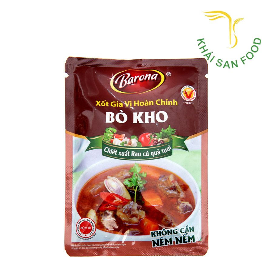 Xốt Gia Vị Hoàn Chỉnh Barona - Bò Kho 80G