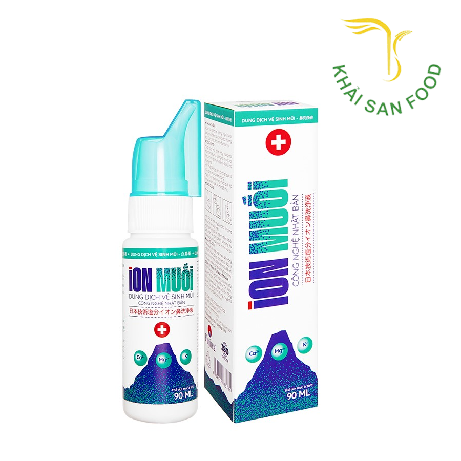 Chai Xịt Mũi Ion Muối 90ml - Nắp Xanh