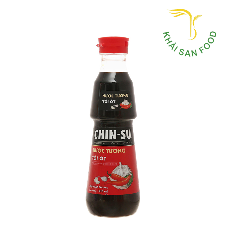 MS Nước Tương Chinsu Tỏi Ớt 330ml-Chai