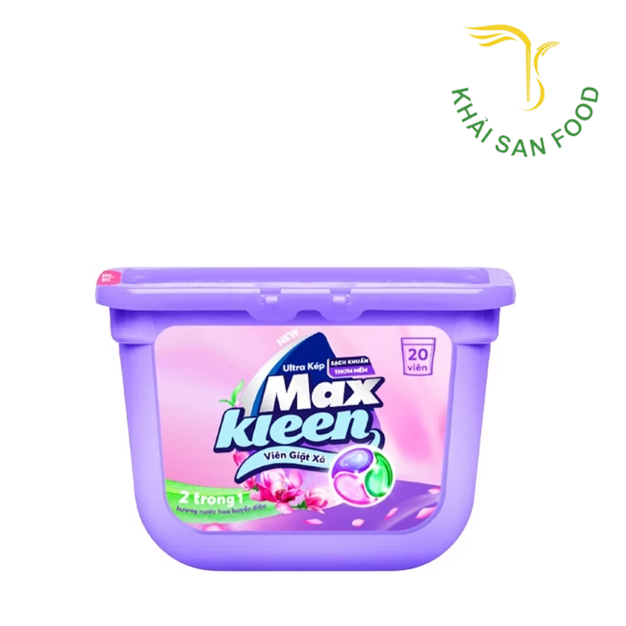 Maxkleen Hộp Viên Giặt Xả Huyền Diệu 15gx20 Viên