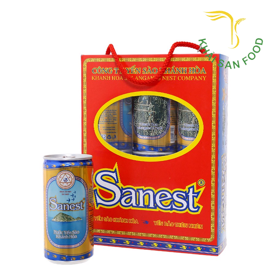 Nước Yến Sào Sanest Hộp 6 Lon 190Ml ( Có Đường )