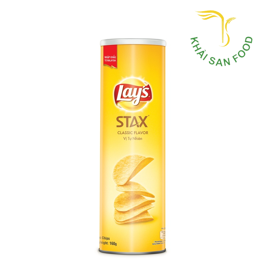 Snack Lay's Stax Vị Tự Nhiên 160G ( 150G )