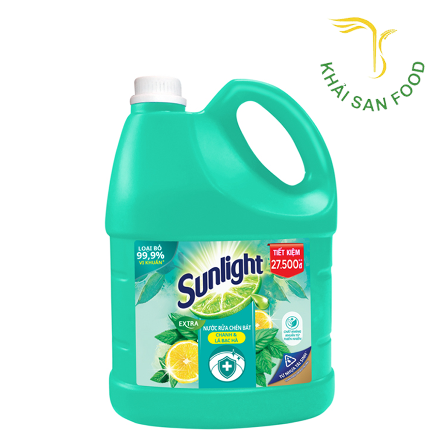 Sunlight NRC Diệt Khuẩn Chanh & Lá Bạc Hà 3.6Kg