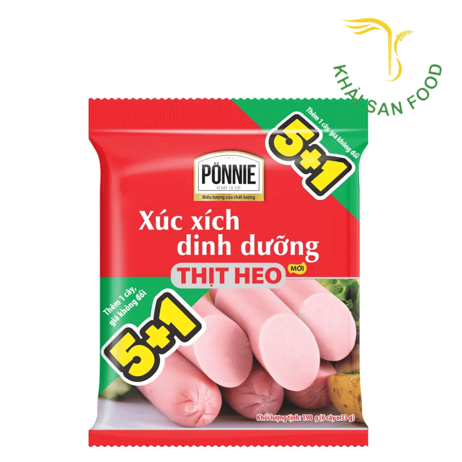 MS Xúc Xích Tiệt Trùng Ponnie Vị Heo 33gr