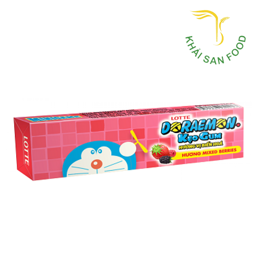 Lotte Doraemon Kẹo Gum Thổi Hương Mixed Berries