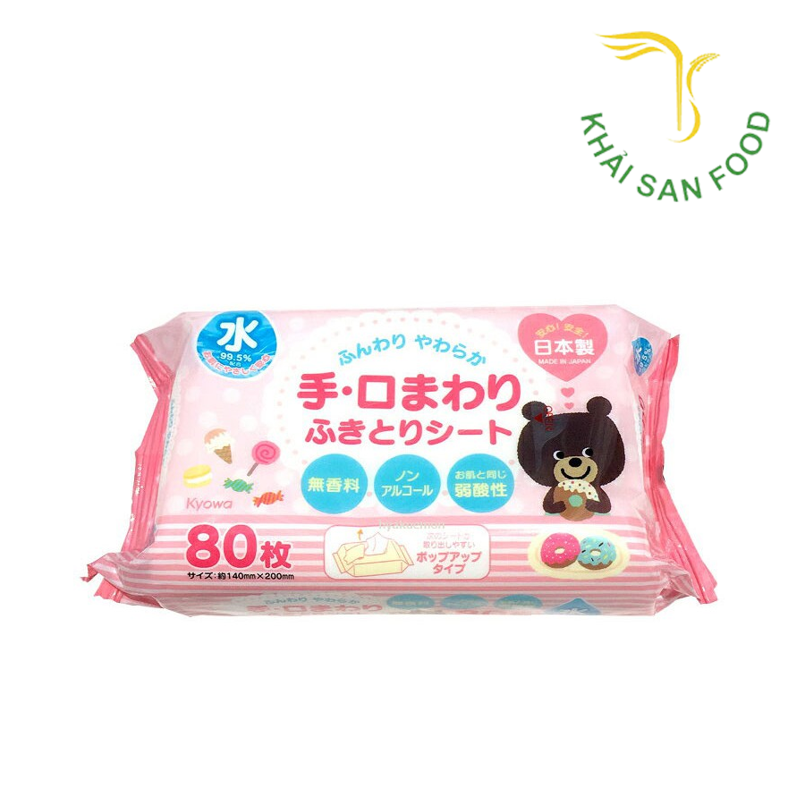 Gói 80 Tờ Giấy Ướt Cho bé
