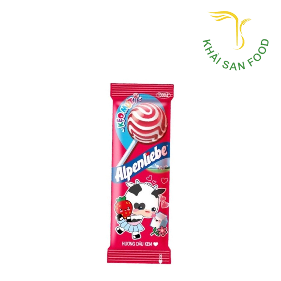 Alpenliepe Kẹo Mút Dâu 10Gr