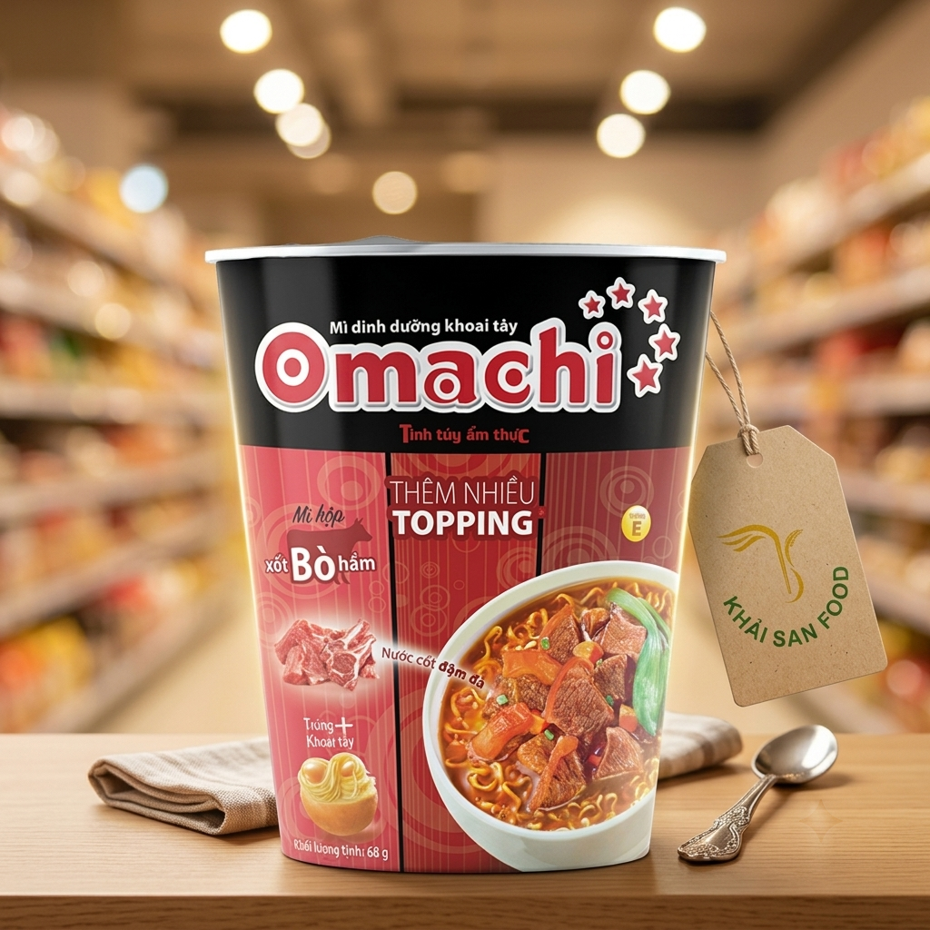 Mì DD Omachi Xốt Bò Hầm 68gr - Ly