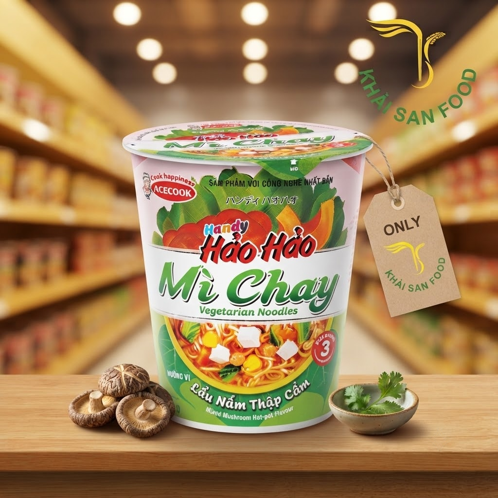 Mì Ly Handy Hảo Hảo (Mì Chay Lẩu Nấm Thập Cẩm)