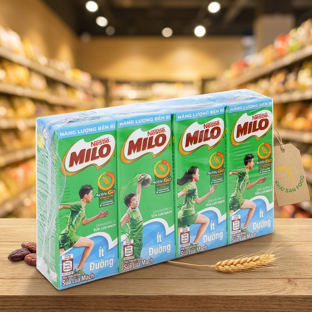 Milo Uống Liền Ít Đường 180ml Milo Uống Liền Ít Đường 180ml