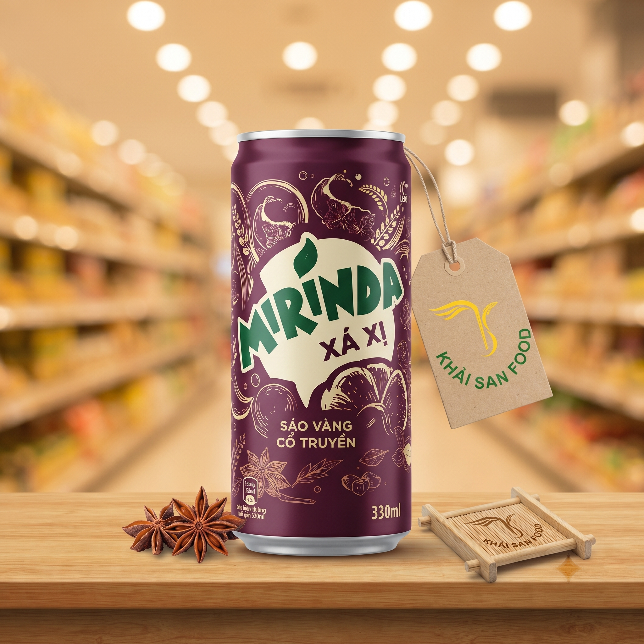 Mirinda Xá Xị Lon 330ml