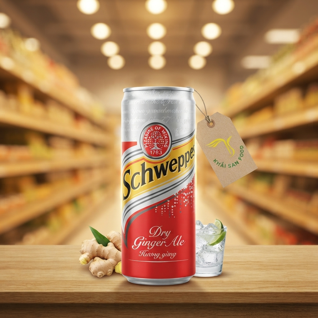 Nước Schweppes Ginger Ale Lon 320ml Nước Schweppes Ginger Ale Lon 320ml