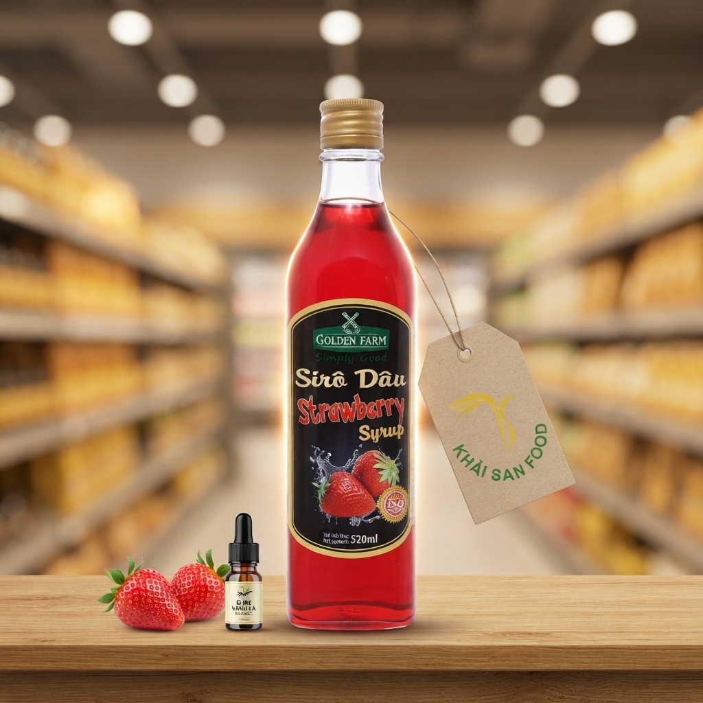 Sirô Dâu - Golden Farm 520 ml Sirô Dâu - Golden Farm 520 ml