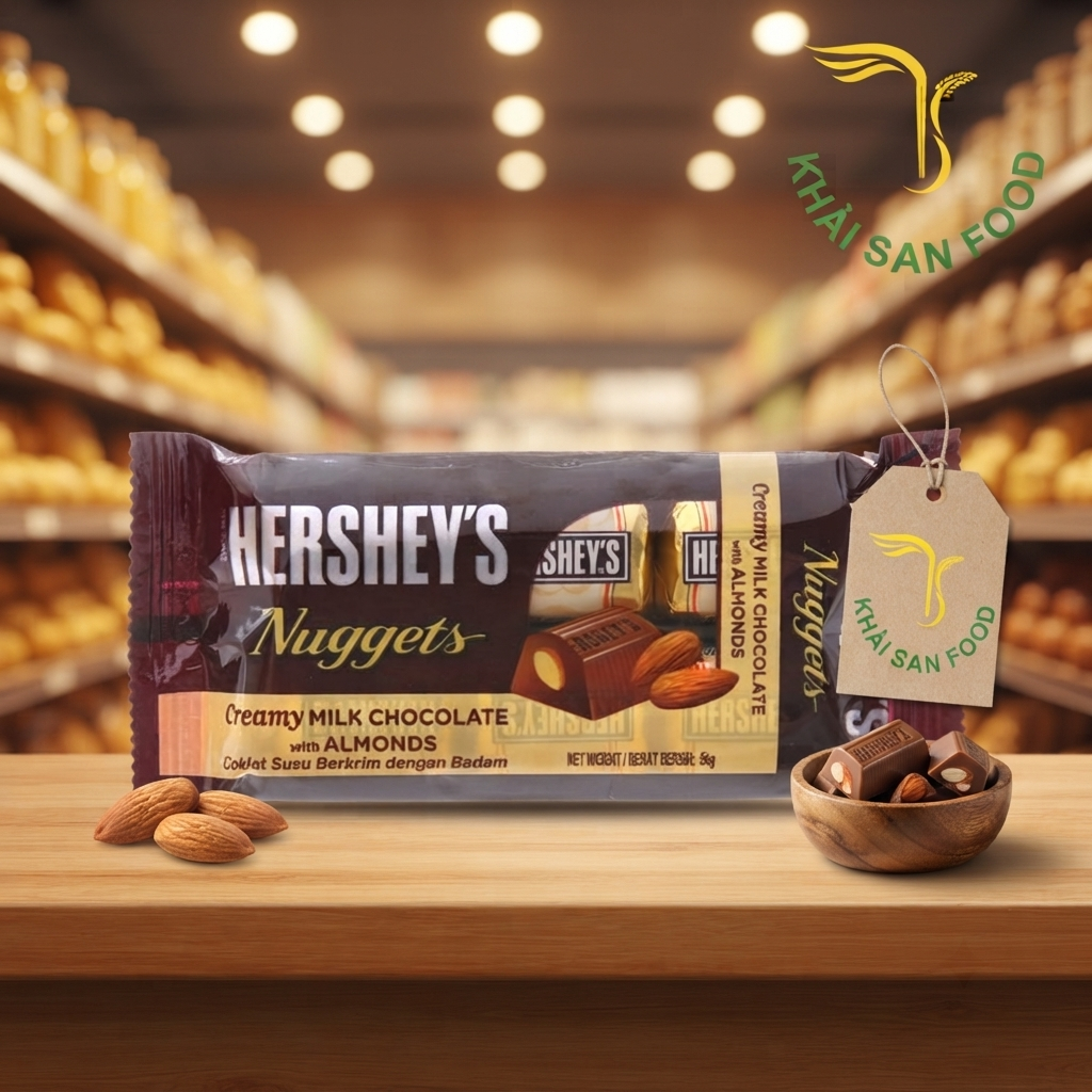 Socola Hershey's Nuggets Sữa Hạnh Nhân 56G Socola Hershey's Nuggets Sữa Hạnh Nhân 56G