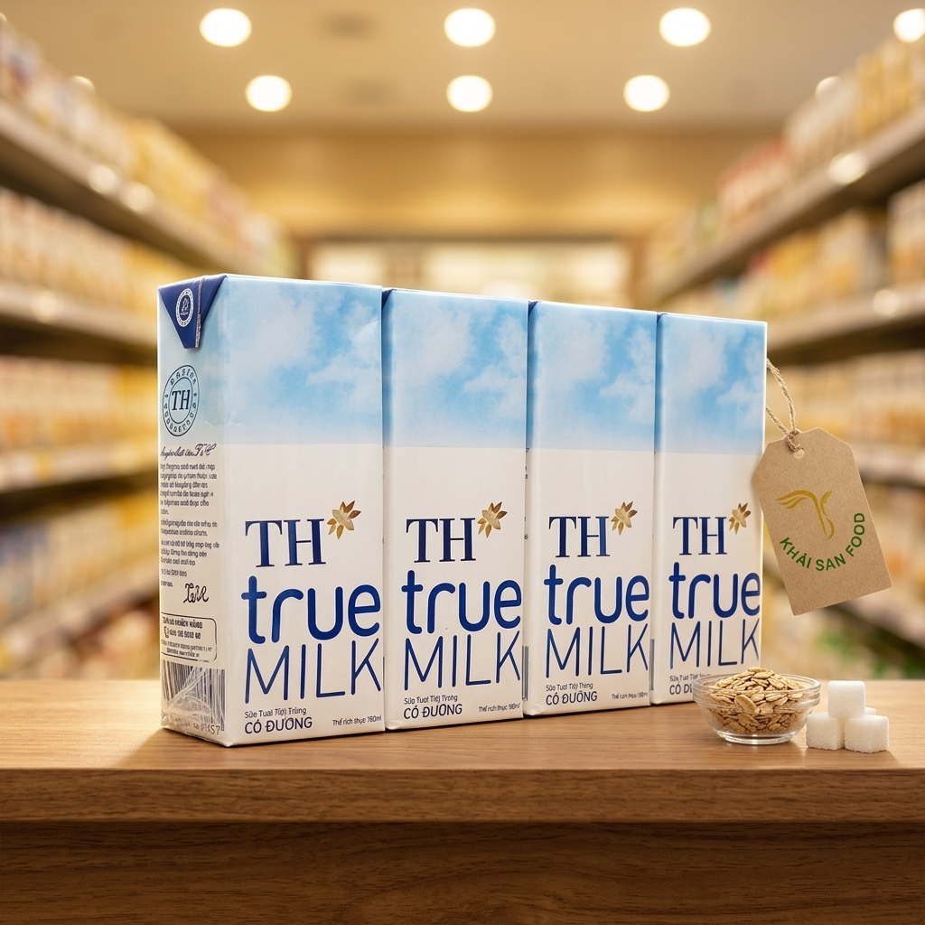TH True Milk STTT Có Đường 180ml