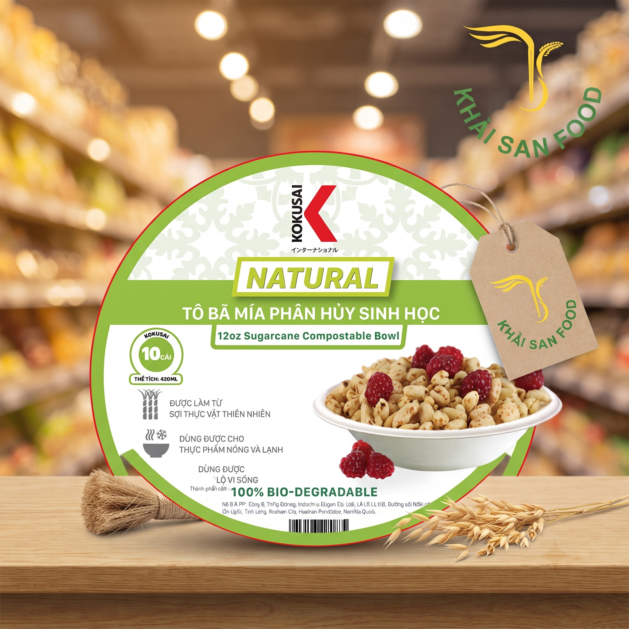 Tô Bã Mía Tự Hủy Sinh Học Konkusai 12Oz