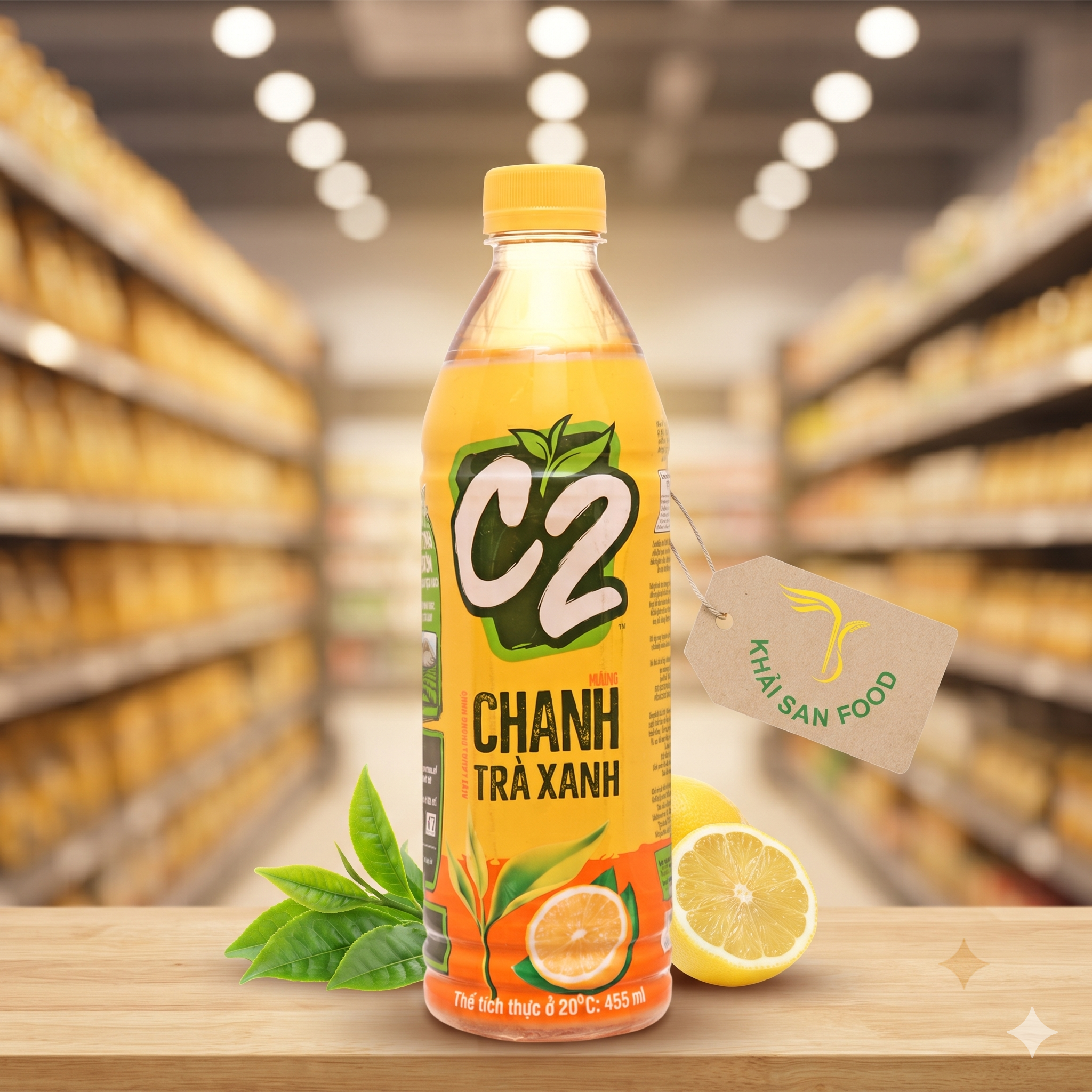 Trà C2 Hương Chanh 455ml