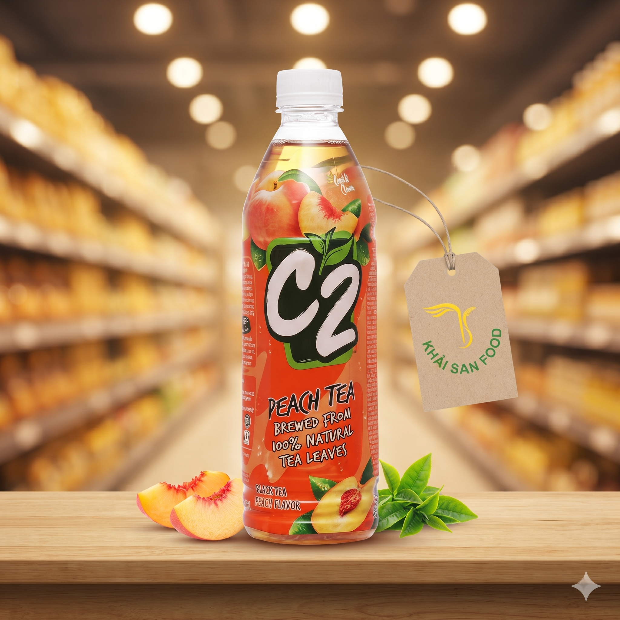 Trà C2 Vị Đào 455ml Trà C2 Vị Đào 455ml