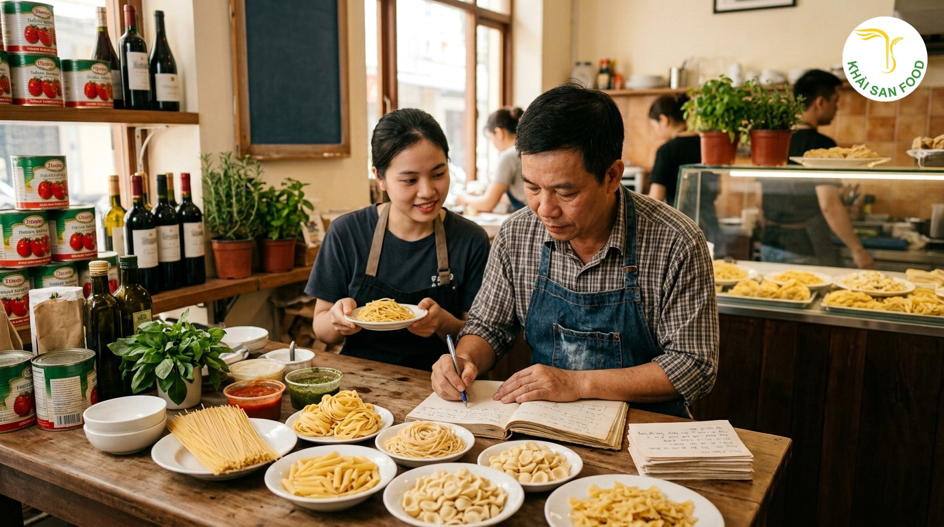 Xây danh mục các loại mỳ ý cho cửa hàng nhỏ Xây danh mục các loại mỳ ý cho cửa hàng nhỏ