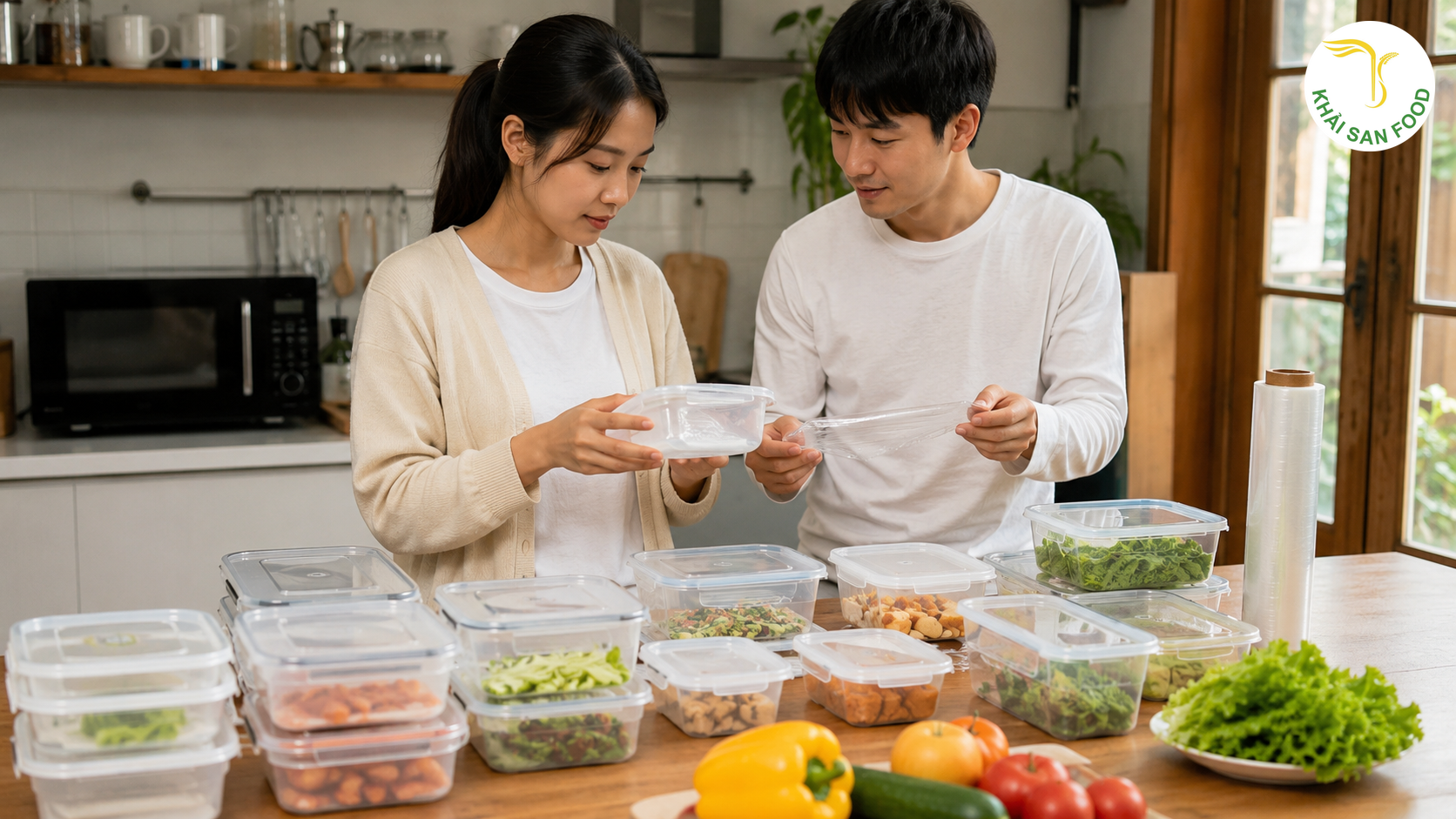 Chọn hộp nhựa đựng thực phẩm dùng vi sóng cùng màng bọc thực phẩm thế nào?