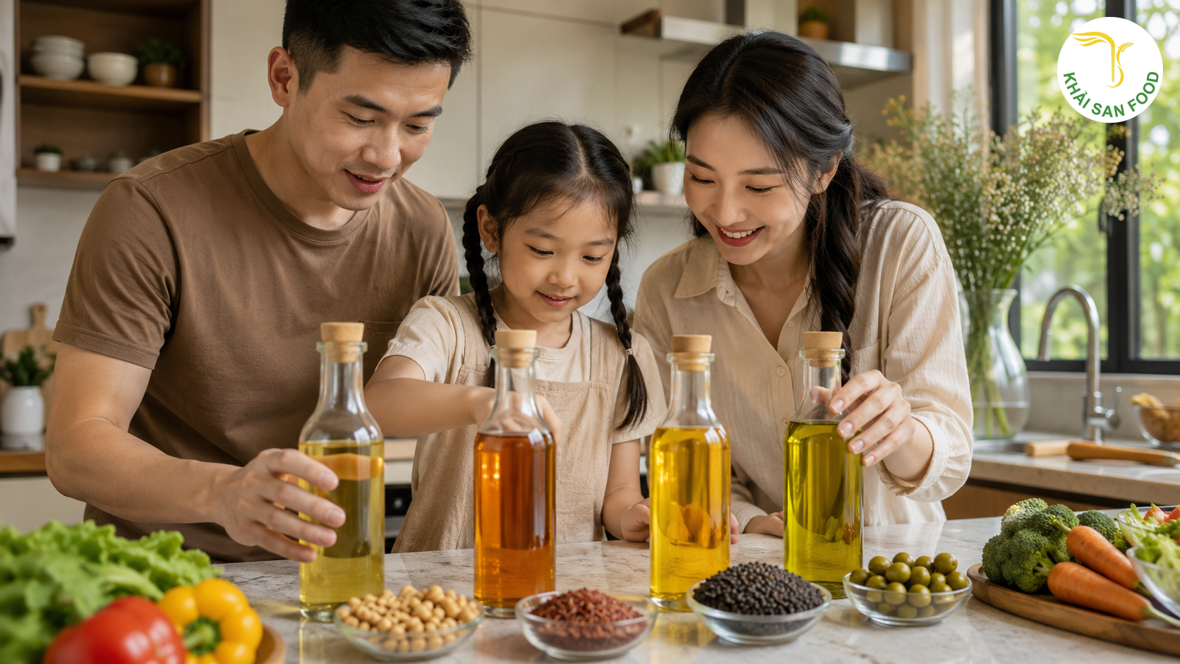 Dầu đậu nành, dầu gạo lứt, dầu hạt cải và dầu ô liu khác nhau thế nào?