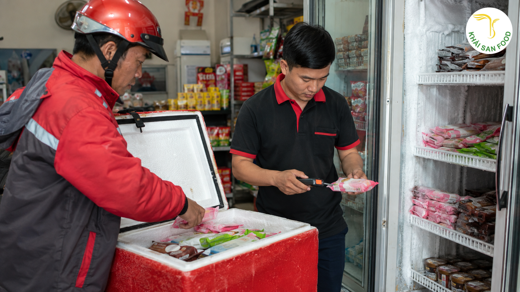 Kem Merino và kiểm soát chuỗi lạnh từ lúc nhận hàng Kem Merino và kiểm soát chuỗi lạnh từ lúc nhận hàng