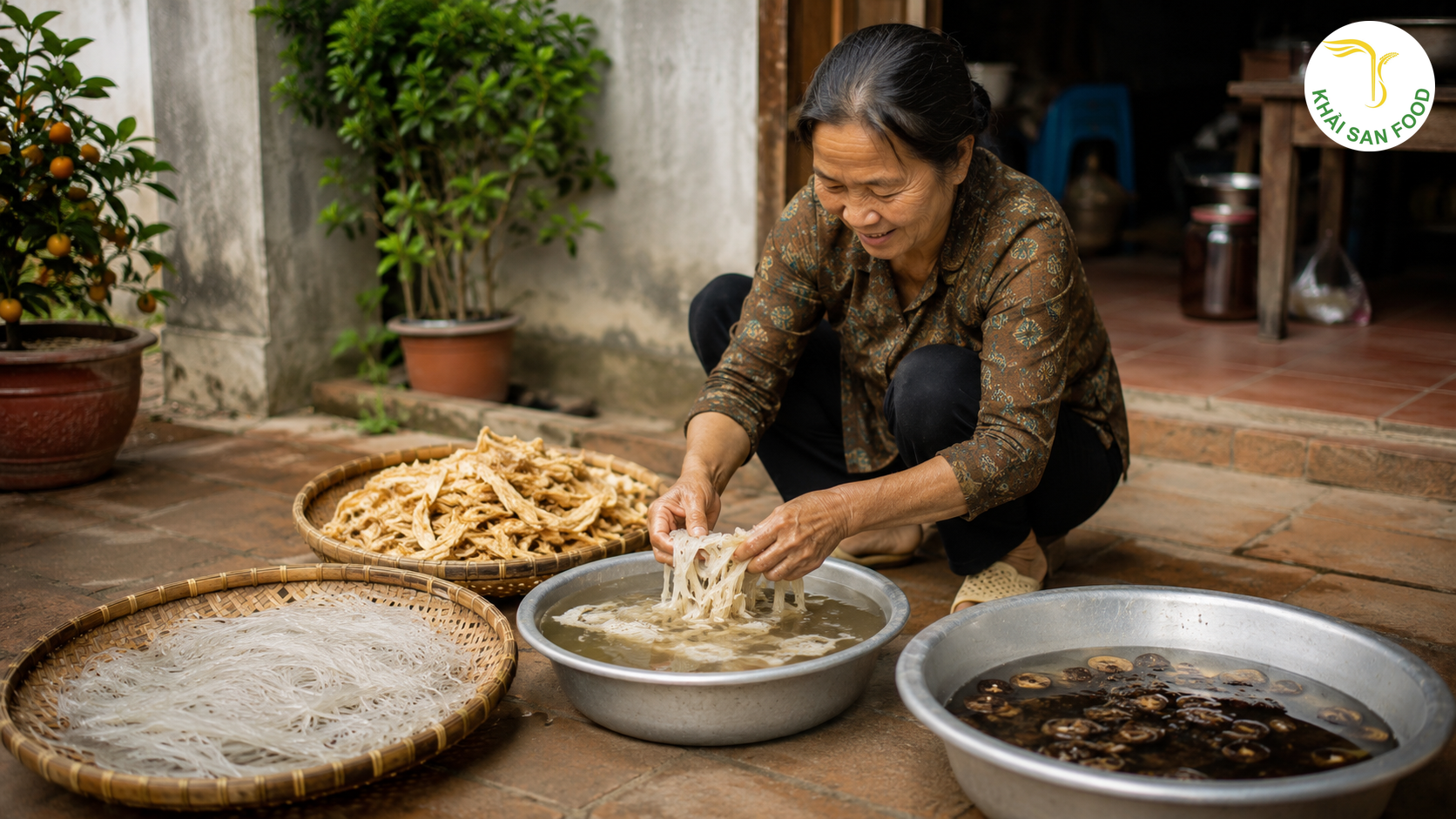 Ngâm măng khô, miến dong và nấm đúng cách để giữ độ dai giòn Ngâm măng khô, miến dong và nấm đúng cách để giữ độ dai giòn