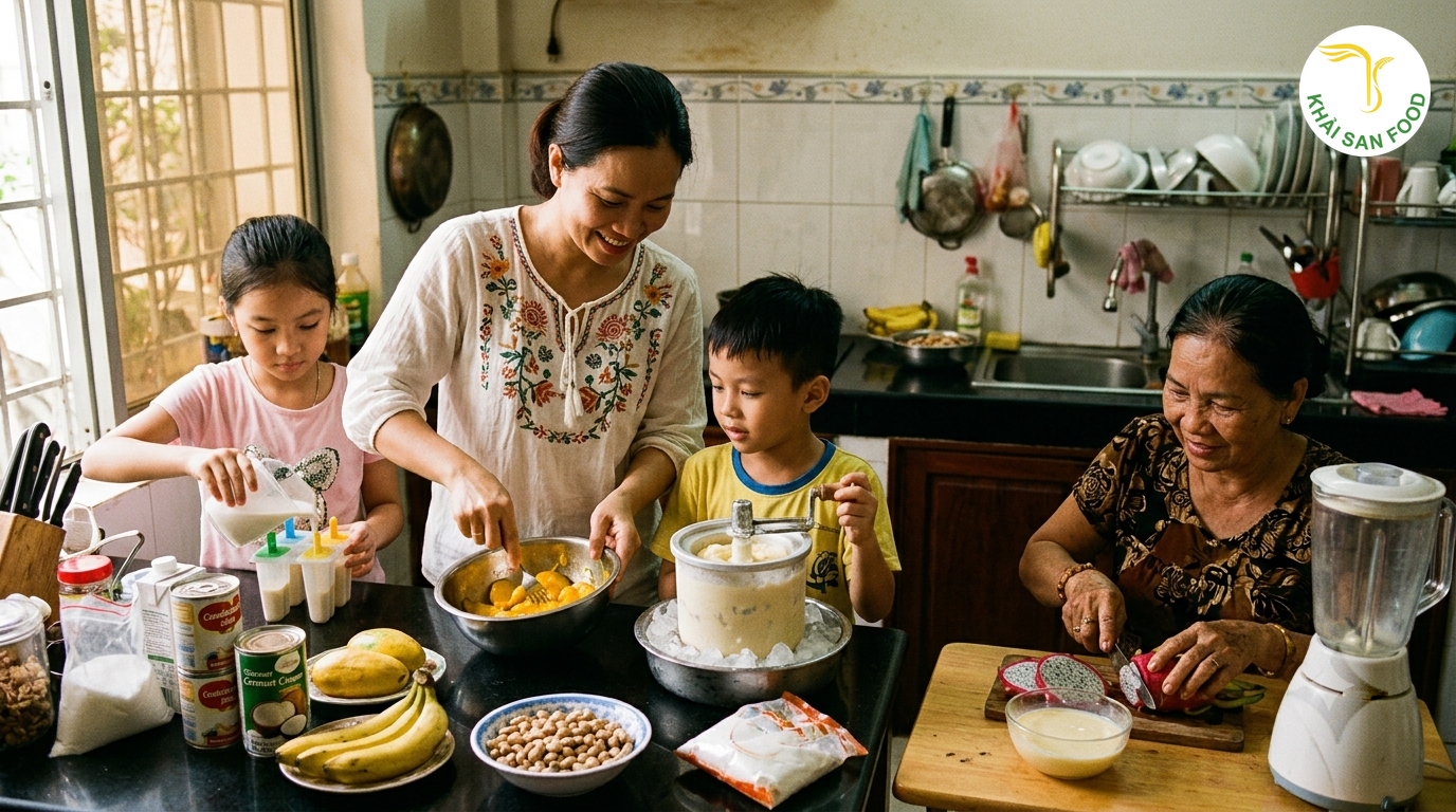 Cách Làm Kem Tại Nhà - 4 cách làm kem tại nhà dễ làm cho cả gia đình - Khải San Food