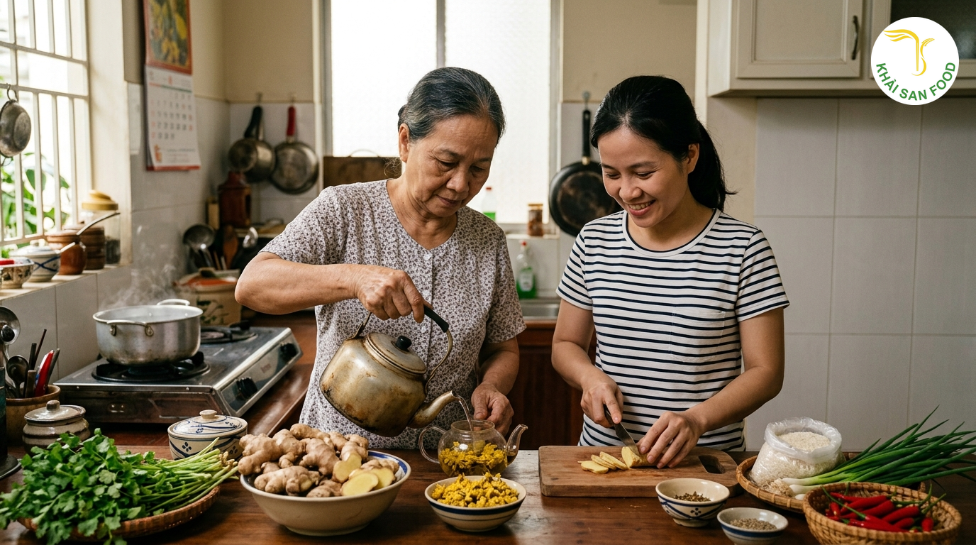Uống Trà Atiso Mỗi Ngày Có Tốt Không - Khám phá thêm các loại trà thảo mộc được yêu thích: trà gừng và trà hoa cúc - Khải San Food