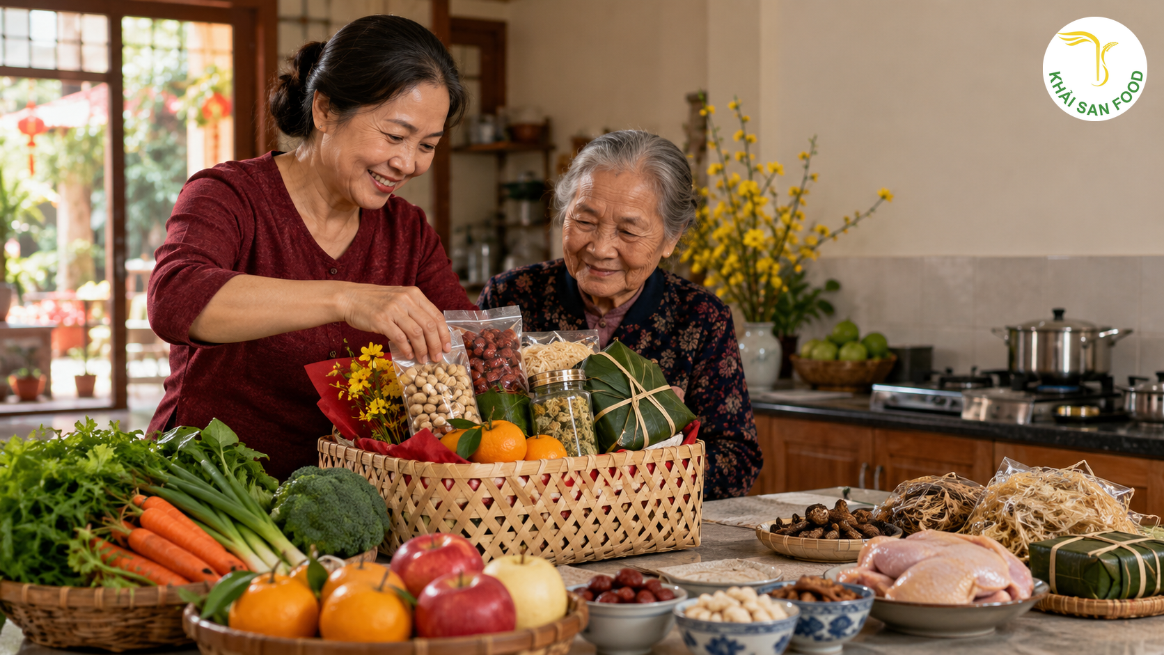 Quà Tết Cho Bố Mẹ - Cách Chọn Quà Tết Cho Người Lớn Tuổi An Toàn, Ý Nghĩa - Khải San Food