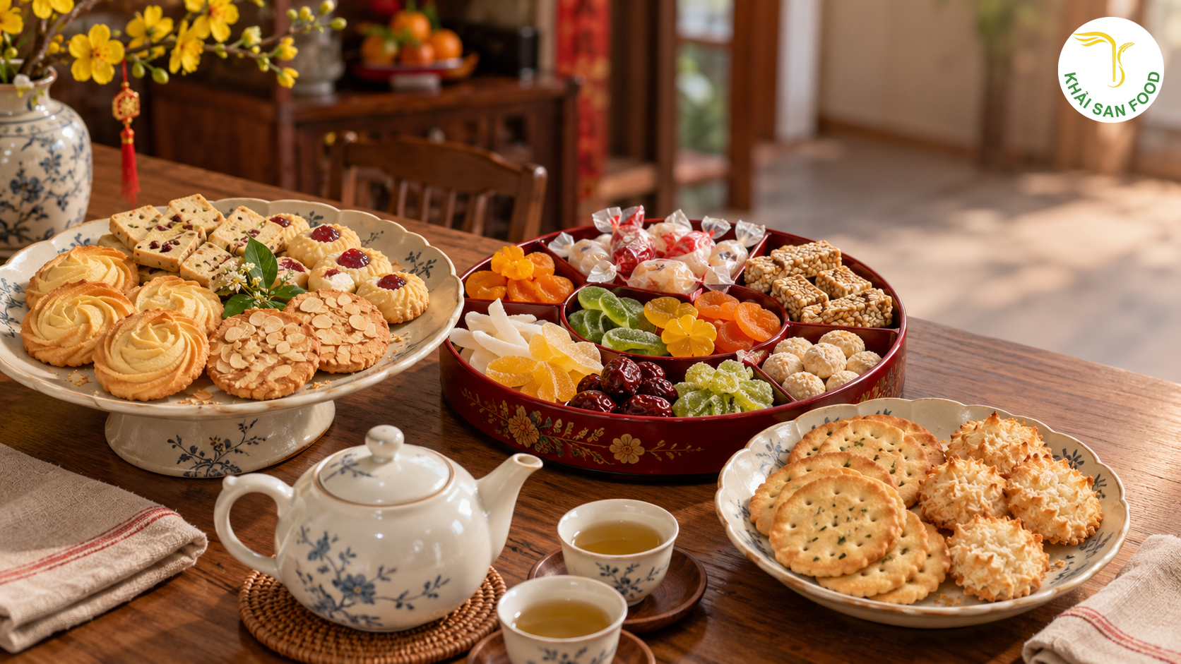 Bánh Quy Tết - Cách Phối Set Bánh Kẹo Tết Đẹp Mắt, Hợp Từng Đối Tượng Tiếp Khách - Khải San Food