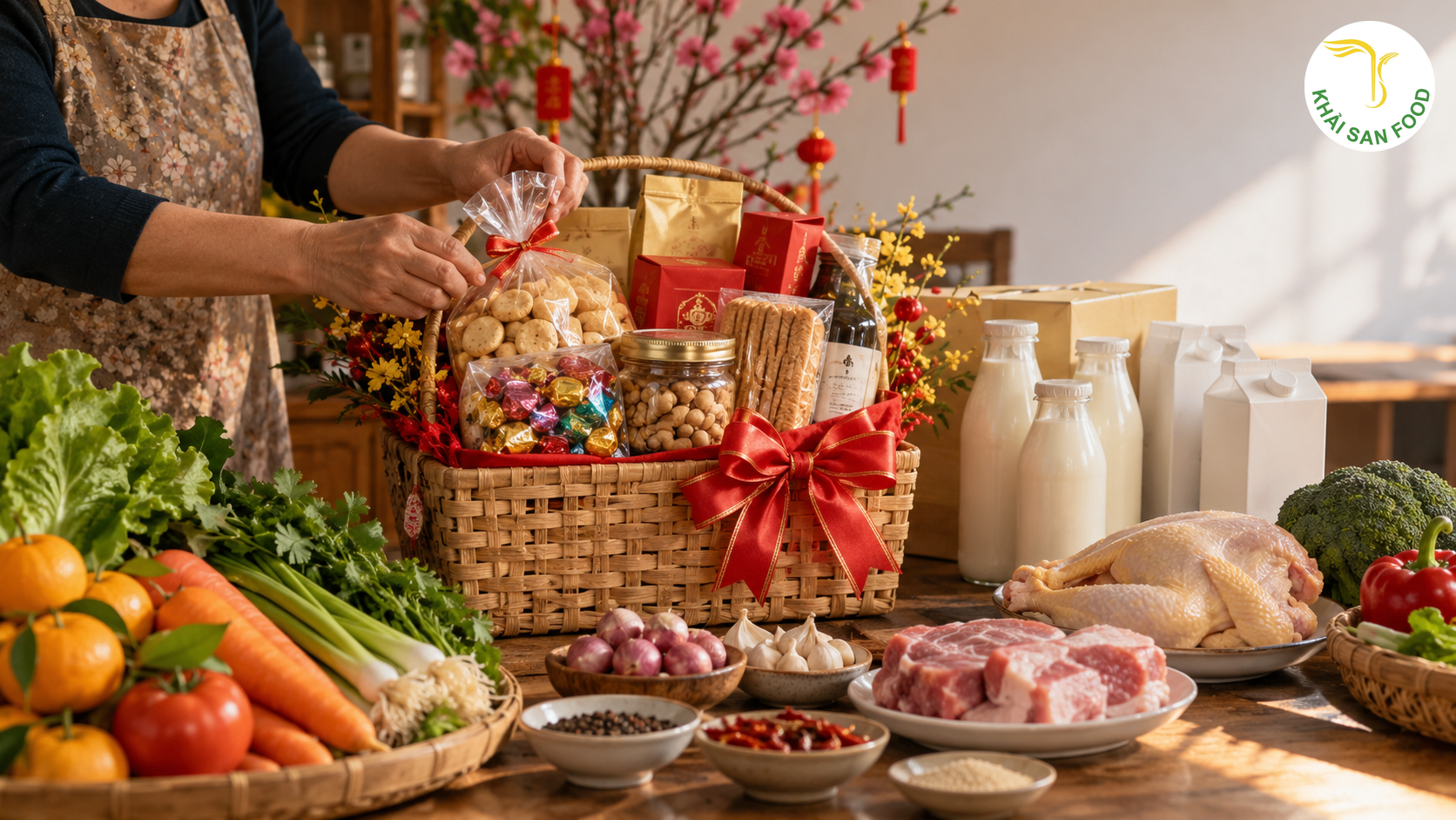 Quà Tết Cho Bố Mẹ - Gợi Ý Quà Tết Cho Bố Mẹ Từ Bánh Kẹo, Sữa Đến Giỏ Quà Gia Đình - Khải San Food