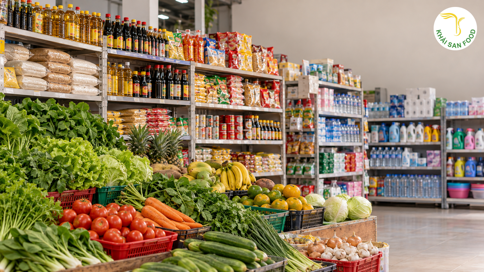 Siêu Thị Tân Phú - Khải San Food Tân Phú Có Những Nhóm Thực Phẩm Và Hàng Hóa Thiết Yếu Nào? - Khải San Food